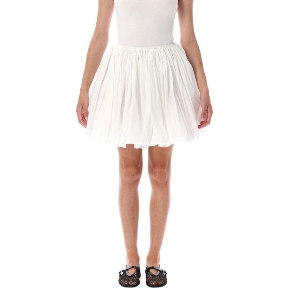 ALAIA Gathered Bubble Skirt Women WHITE Skirts